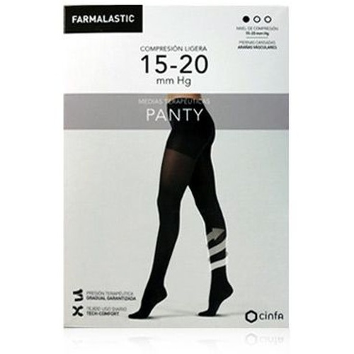 Panty compresion ligera - farmalastic (1 unidad talla l color negro)