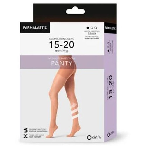 Panty compresion ligera - farmalastic (1 unidad talla l color camel)