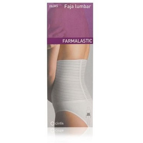 Faja abdominal multibanda monofilamento - farmalastic (1 unidad talla extra grande color blanco)