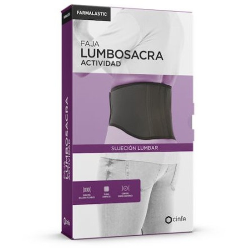 Faja lumbar - farmalastic (reforzada t- 3)