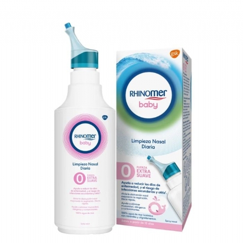 Rhinomer baby limpieza nasal f-0 extra suave  esteril 1 nebulizador 115 ml