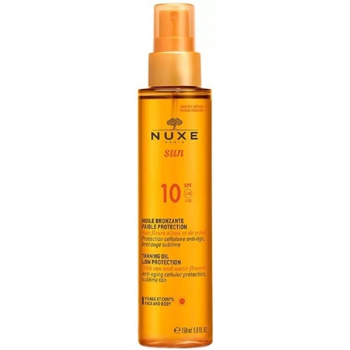 Nuxe sun aceite bronceador spf 10