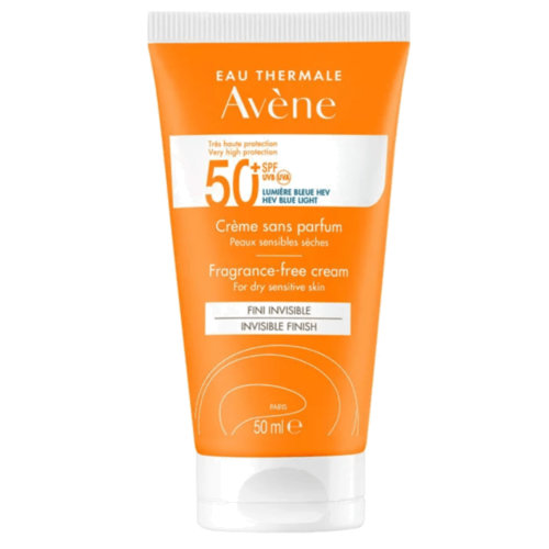 Avene spf 50+ crema muy alta proteccion (1 envase 50 ml sin perfume)