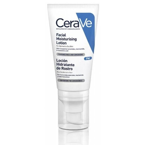 Cerave locion hidratante de rostro piel normal (52 ml)