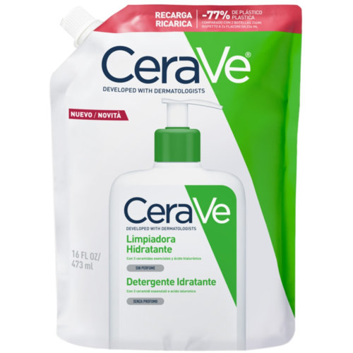 Cerave limpiadora hidratante  1 envase 473 ml recarga