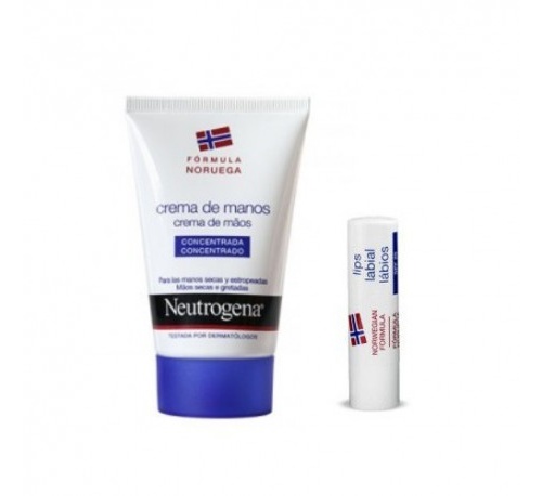 Neutrogena van gogh crema manos concentrada+ stick labial spf 20 (1 envase 50 ml + 1 envase 4,8 g pa