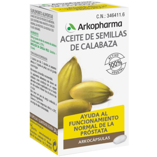 Arkocapsulas aceite de semillas de calabaza bio (50 capsulas)