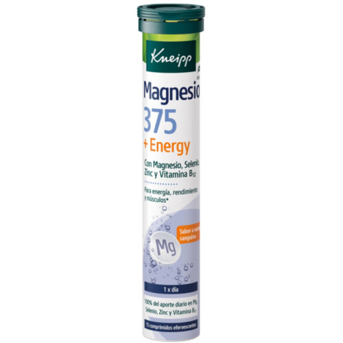 Kneipp magnesio 375 energy  15 comprimidos efervescentes sabor naranja sanguina