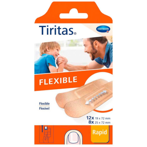 Tiritas flexible - aposito adhesivo (20 unidades surtido 2 tamaños)