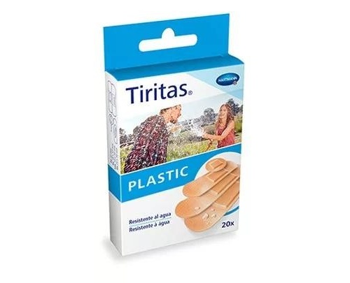 Tiritas plastic - aposito adhesivo (20 unidades surtido 4 tamaños)