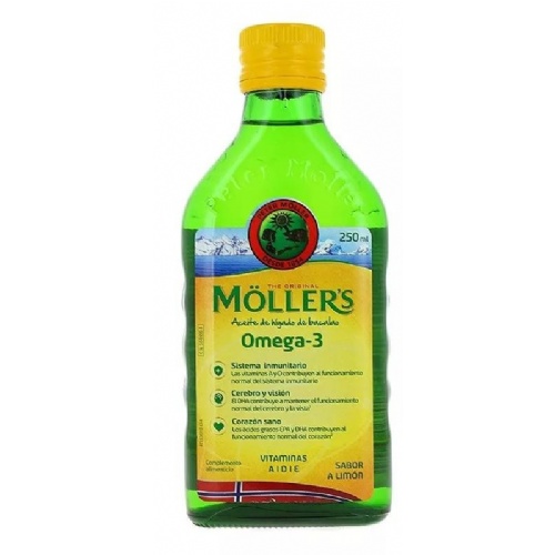 Moller´s aceite de bacalao (sabor limon 250 ml)