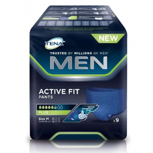 Absorb inc orina dia anat - tena men pants active fit (mediano 9 u)