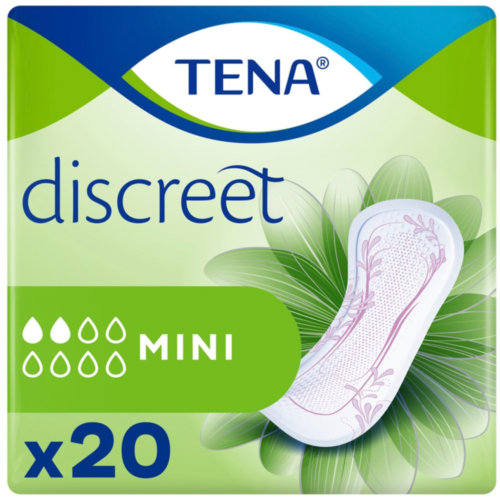 Absorbente incontinencia orina ligera tena discreet ultra mini 20 unidades - tena discreet ultra min