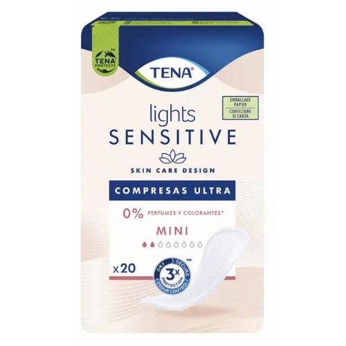 Absorbente incontinencia orina - tena lights ultra pad (20 unidades mini)