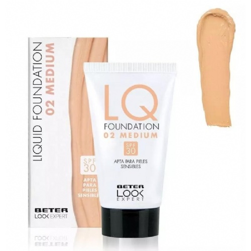 Maquillaje facial beter liquid foundation  silky sand