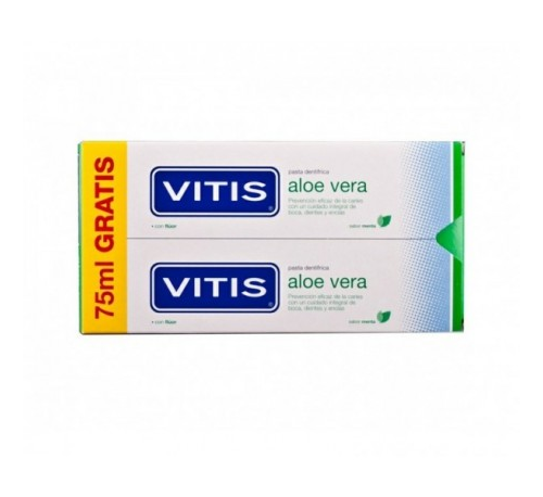 Vitis aloe vera pasta dentifrica (2 envases 150 ml sabor menta)
