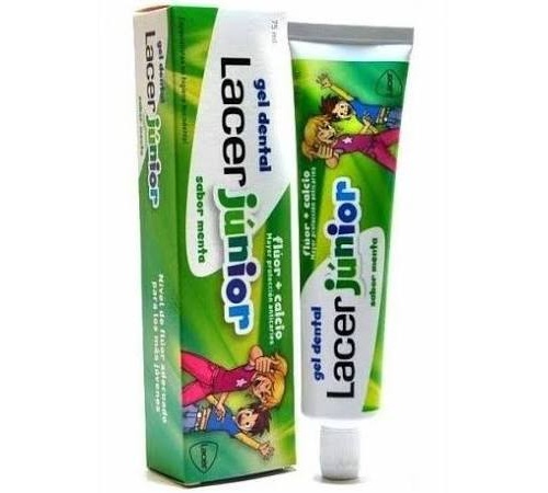 Lacer junior gel dental (75 ml menta)