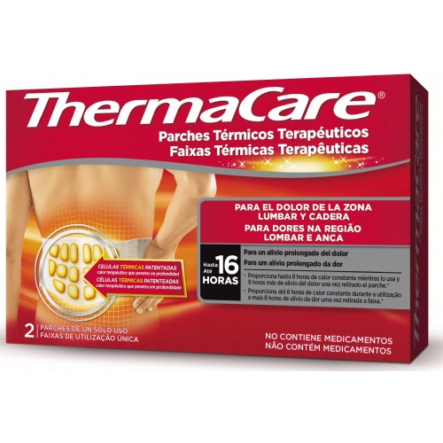 Thermacare parche termico zona lumbar cadera (2 parches)