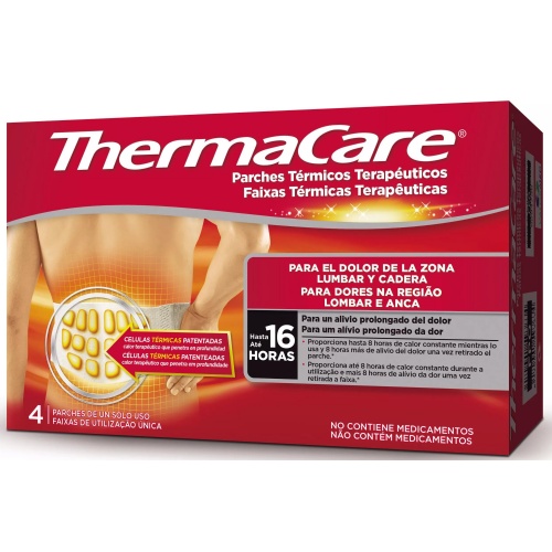 Thermacare parche termico zona lumbar cadera (4 parches)