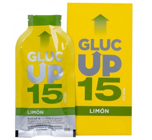 Gluc up 15 faes farma (sabor limon  5 sticks)