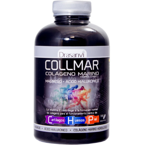 Collmar f magnesio + acido hialuronico  180 comprimidos masticables sabor vainilla