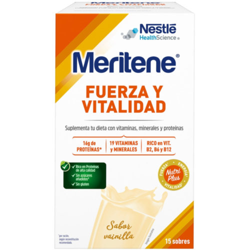 Meritene fuerza y vitalidad batido  15 sobres 30 g sabor vainilla