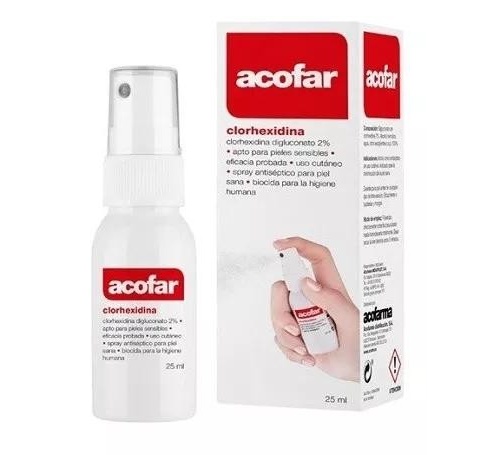 Clorhexidina digluconato 2 % acofar (spray 25 ml)