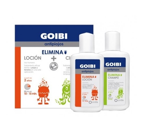 GOIBI ELIMINA PACK ANTIPIOJOS LOCIÓN 125 ML+ CHAMPÚ 125 ML