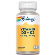 Solaray vitamin d3 + k2 60 caps