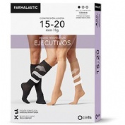 Media calcetin ejecutivo compresion ligera - farmalastic (1 unidad talla m mujer color camel)