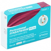 PARACETAMOL STADAPHARM 650 MG COMPRIMIDOS EFG 20 comprimidos