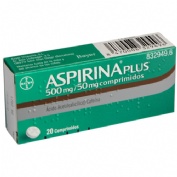 ASPIRINA PLUS 500 mg/ 50 mg COMPRIMIDOS , 20 comprimidos