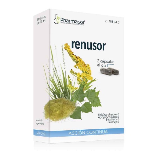 Renusor accion continua soria natural homeosor 30 capsulas - homeosor