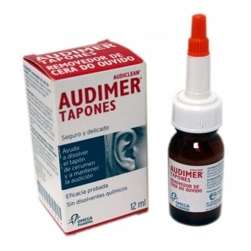 Audimer audiclean tapones solucion limpieza oidos (1 envase 12 ml)