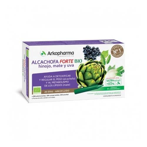 ARKOFLUIDO ALCACHOFA FORTE AMP BEBIBLES (15 ML 20 AMP)