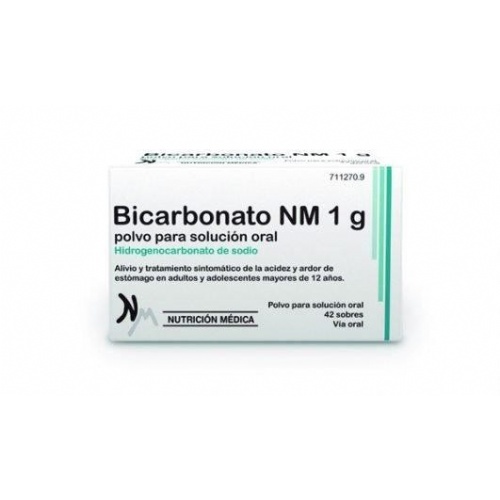 BICARBONATO NM 1 G POLVO PARA SOLUCION ORAL, 42 sobres