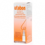 UTABON 0,5 mg/ml SOLUCION PARA PULVERIZACION NASAL CON BOMBA DOSIFICADORA, 1 envase pulverizador de 