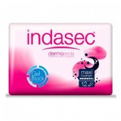 Compresa perdidas leves - indasec dermoseda (maxi night bolsa 12 compresas)