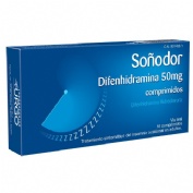 SOÑODOR DIFENHIDRAMINA 50 mg COMPRIMIDOS , 16 comprimidos